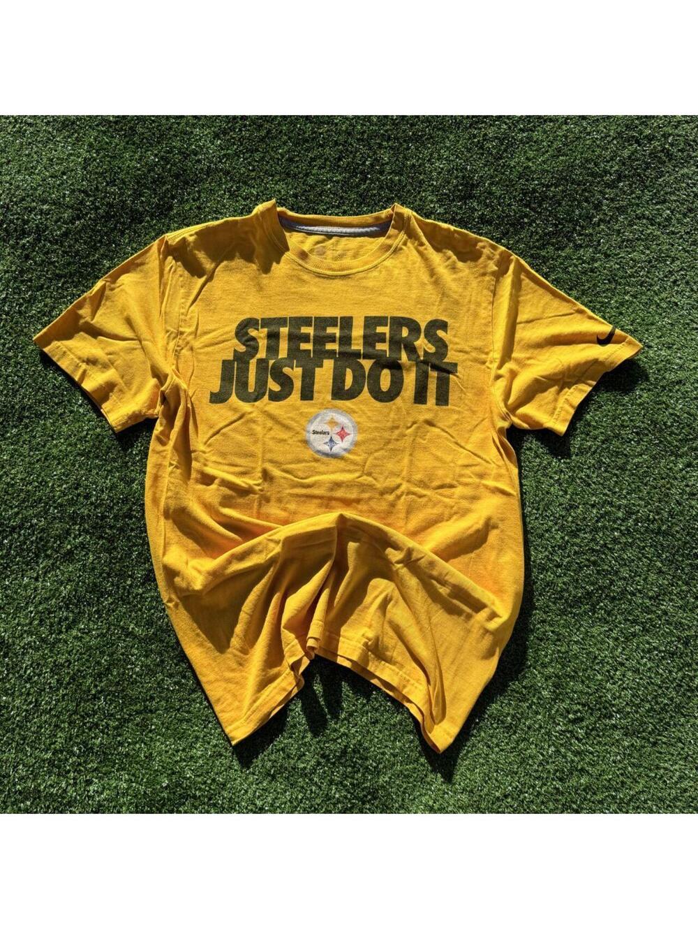 Nike x Pittsburgh Steelers NFL Collab Yellow T-Shirt Size L